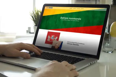 “Baltijos nuomonės” website – main image