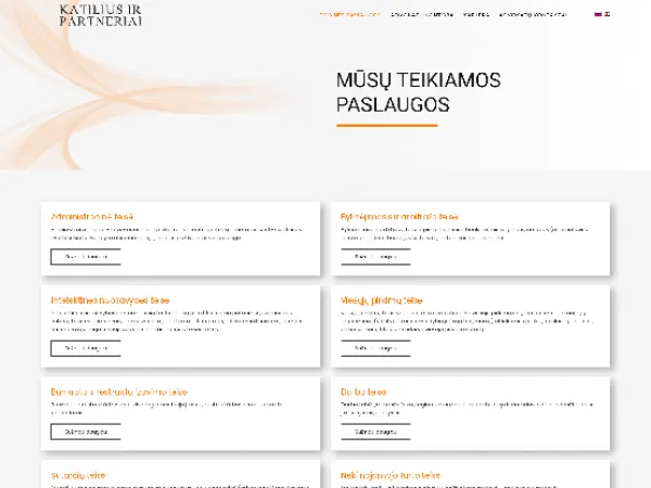 „Katilius ir partneriai“ svetainė – vaizdas 3