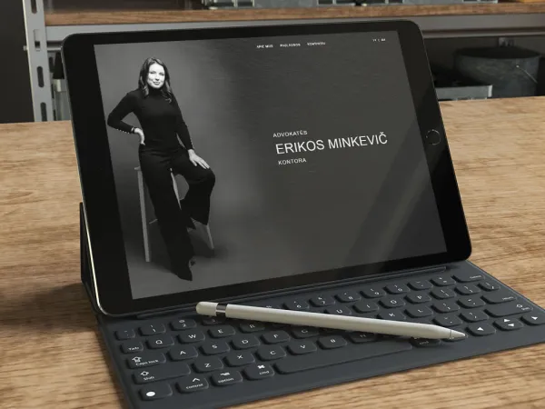 „Advokatė Erika Minkevič“ svetainė – pagrindinis vaizdas