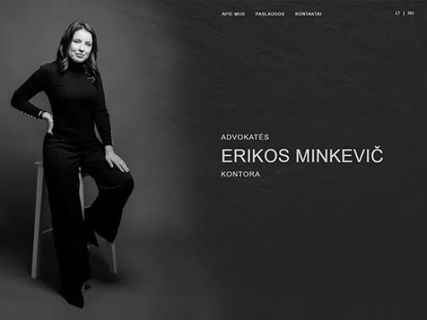 “Advokatė Erika Minkevič” website – image 2