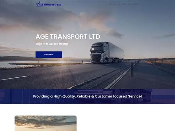 „Age Transport Ltd“ svetainė – vaizdas 2