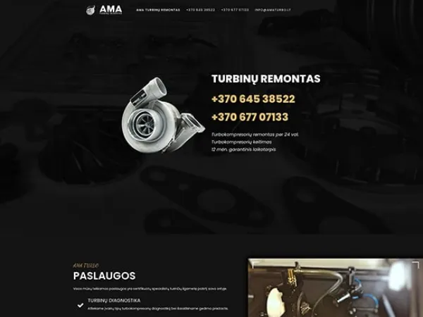 „AMA Turbo“ svetainė – vaizdas 3