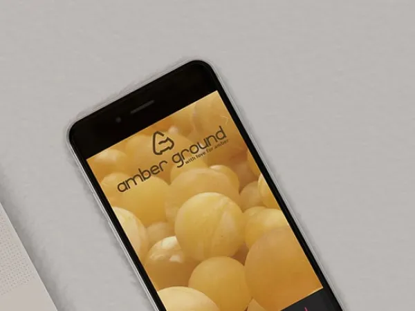 „Ambermagic / Amber Ground“ svetainė – mobilioji versija