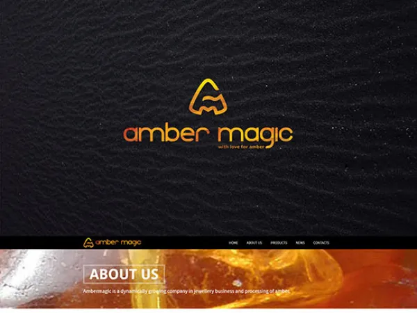 „Ambermagic / Amber Ground“ svetainė – vaizdas 2
