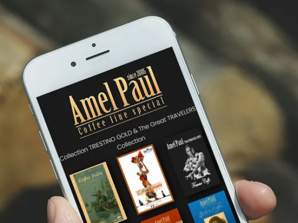 „Amel Paul Caffè“ svetainė – mobilioji versija