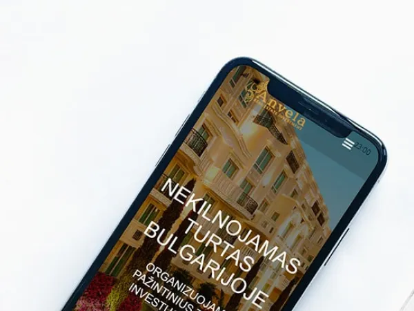 „Anvela“ svetainė – mobilioji versija