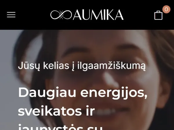 „Aumika“ el. parduotuvė – mobilioji versija