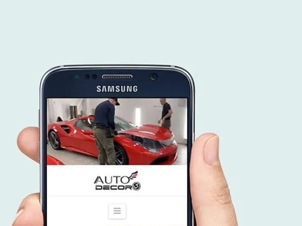 „Autodecor“ svetainė – mobilioji versija