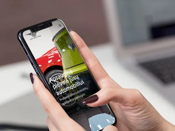 „Autodecor“ svetainė – mobilioji versija