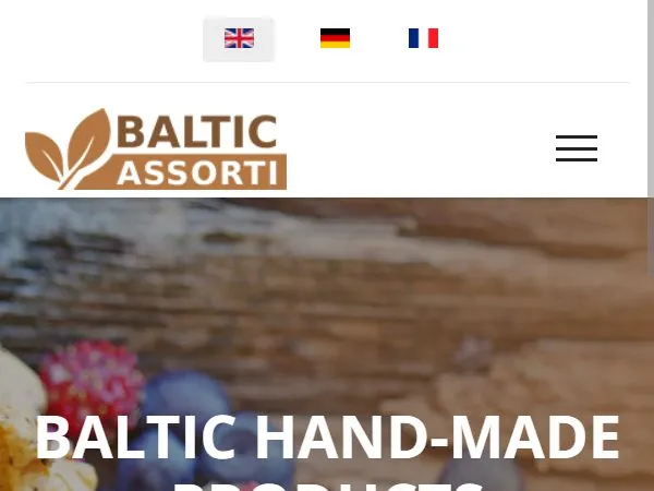 „Baltic Assorti“ svetainė – mobilioji versija