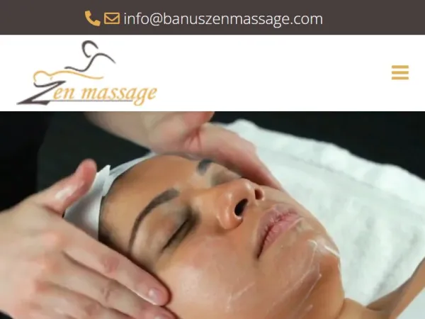 „Banus ZEN Massage“ svetainė – mobilioji versija