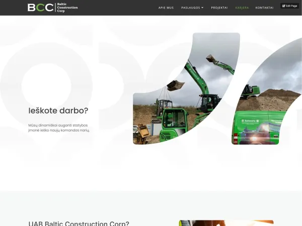 „Baltic Construction Corp“ svetainė – vaizdas 2