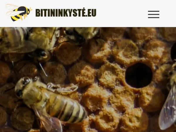 „Bitininkystė.eu“ svetainė – mobilioji versija