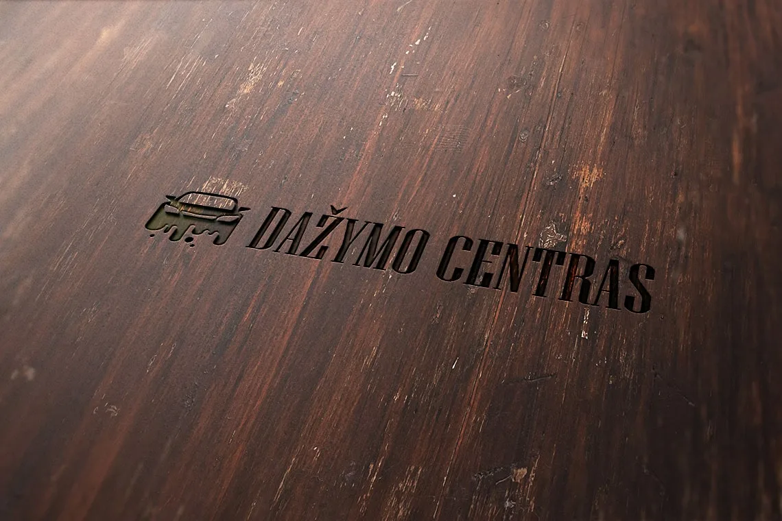 Логотип «Automobilių dažymo centras» – презентация