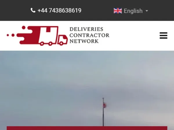 „Deliveries Contractor Network“ svetainė – mobilioji versija