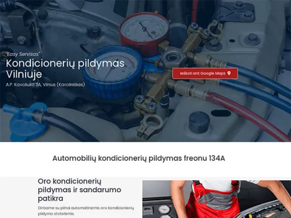 „Easy Servisas“ svetainė – vaizdas 3