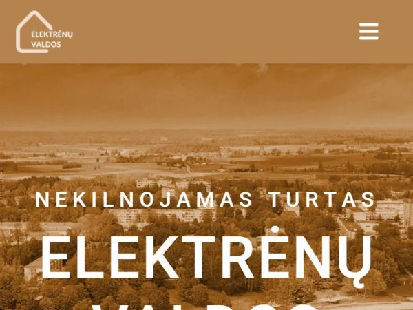 „Elektrėnų valdos“ svetainė – mobilioji versija