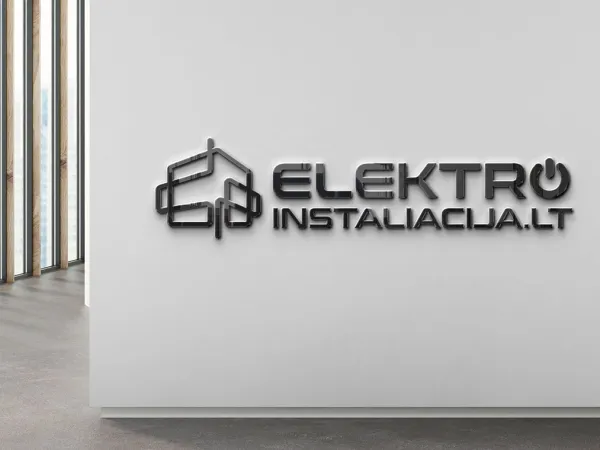 “Elektros instaliacija” logo – presentation