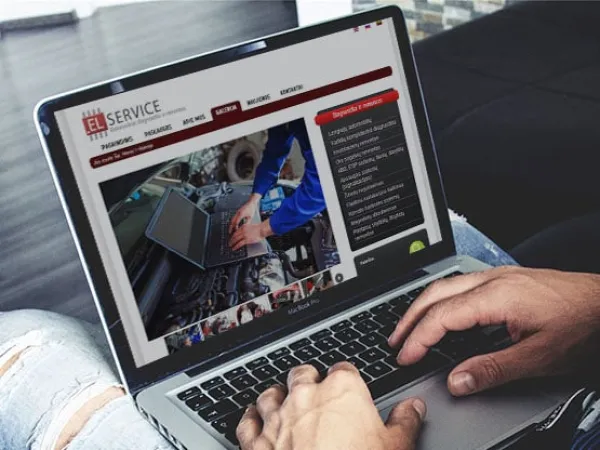 „EL Service“ svetainė – vaizdas 1