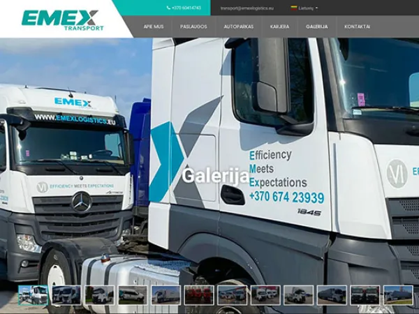 Сайт «Emex Transport» – изображение 6