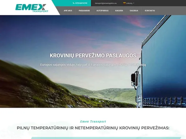 Сайт «Emex Transport» – изображение 7