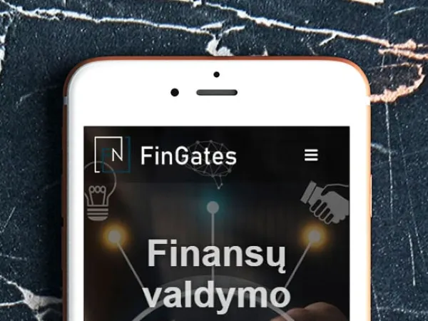 „FinGates“ svetainė – mobilioji versija