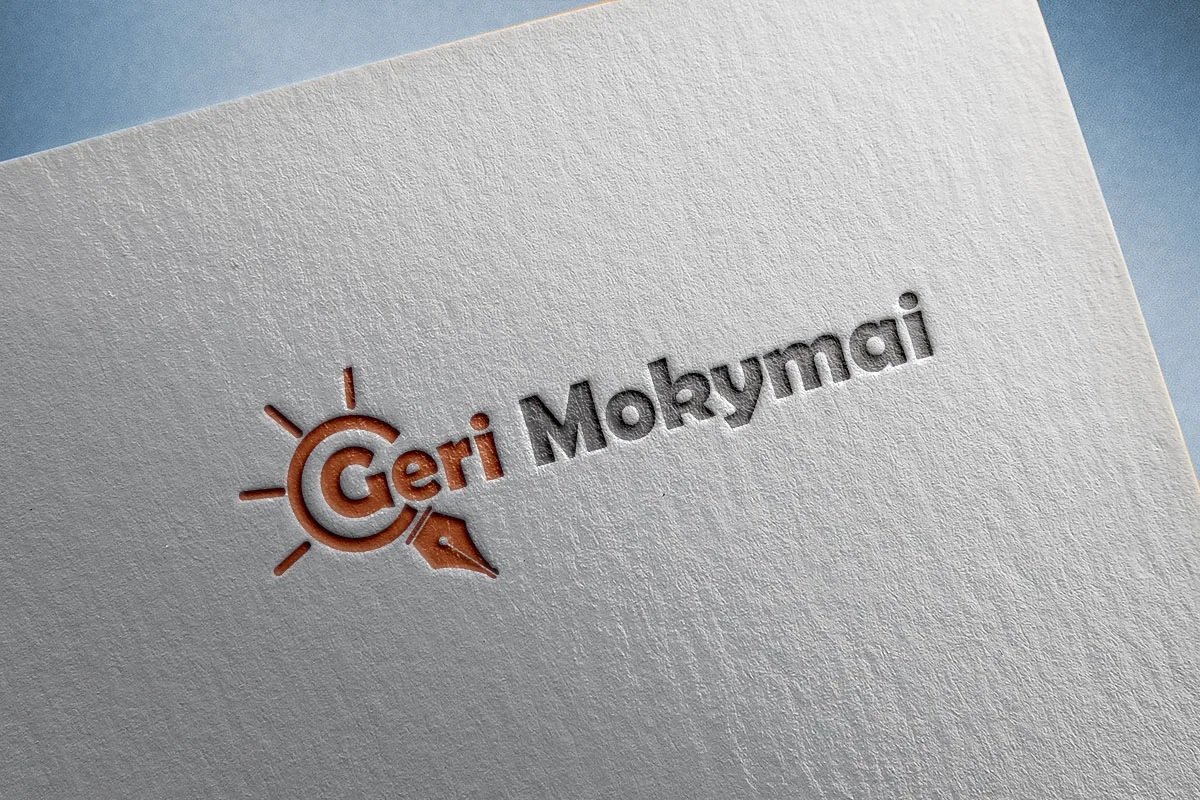 Логотип «Geri Mokymai» – презентация
