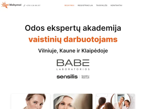 „Geri Mokymai“ svetainė – vaizdas 3