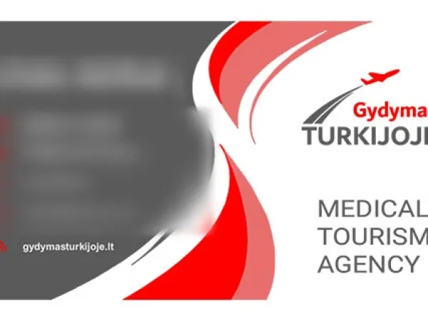 „Gydymas Turkijoje“ dizainas – vizitinė kortelė