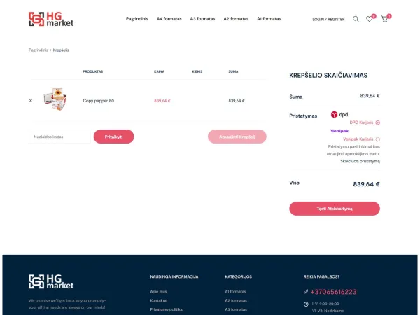 „HG market“ el. parduotuvė – vaizdas 2