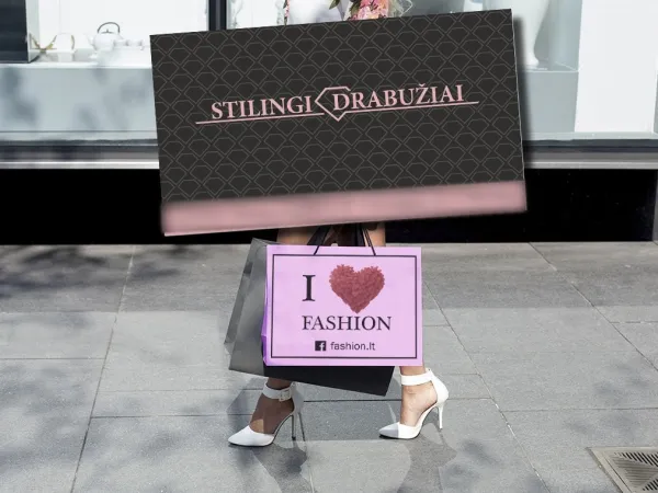 „I Love Fashion“ dizainas – vizitinė kortelė