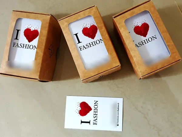 „I Love Fashion“ dizainas – vizitinė kortelė
