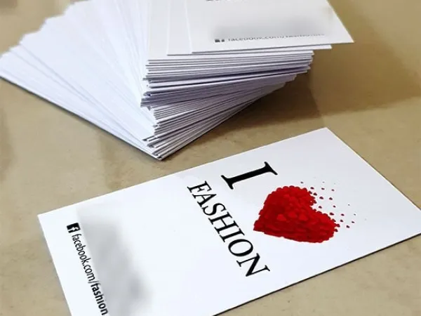 „I Love Fashion“ dizainas – vizitinė kortelė