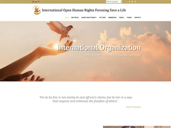 „International Open Human Rights“ svetainė – vaizdas 3