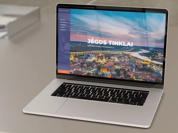 „Jėgos tinklai“ svetainė – pagrindinis vaizdas
