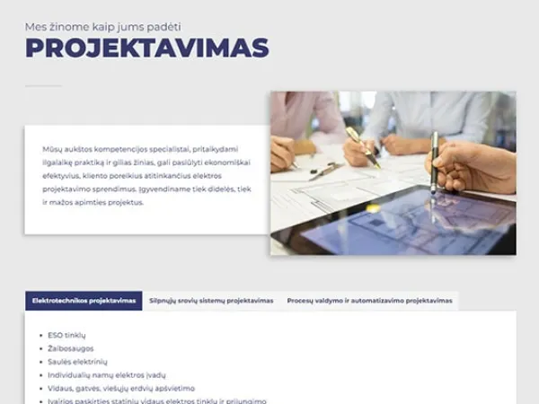„Jėgos tinklai“ svetainė – vaizdas 3