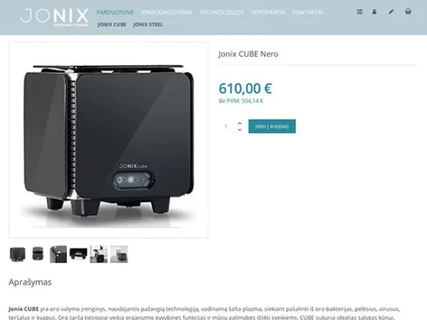 „Jonix Air Shop“ el. parduotuvė – vaizdas 2