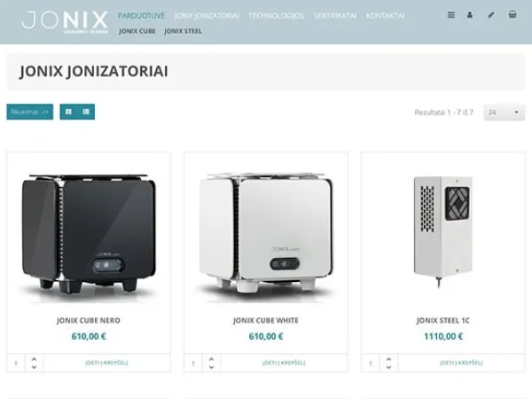 „Jonix Air Shop“ el. parduotuvė – vaizdas 3
