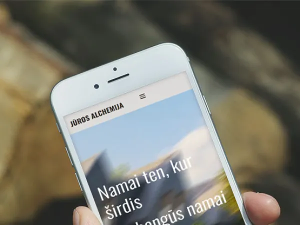 „Jūros alchemija“ svetainė – mobilioji versija