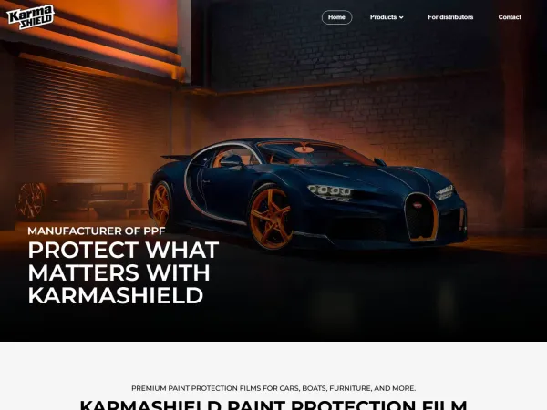 „Karmashield“ svetainė – visas pagrindinis puslapis