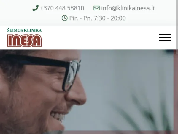 „Šeimos klinika INESA“ svetainė – vaizdas 3