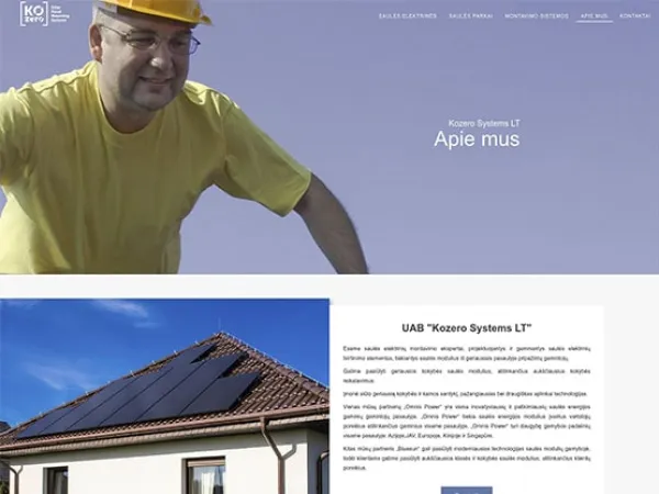 „Kozero Systems“ svetainė – vaizdas 2