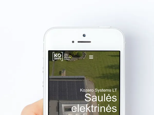 „Kozero Systems“ svetainė – mobilioji versija