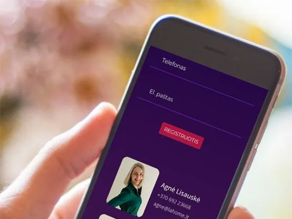 „LAhome“ svetainė – mobilioji versija