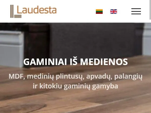 „Laudesta“ svetainė – mobilioji versija