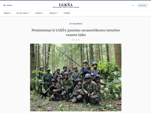„LGKŠA“ svetainė – vaizdas 3