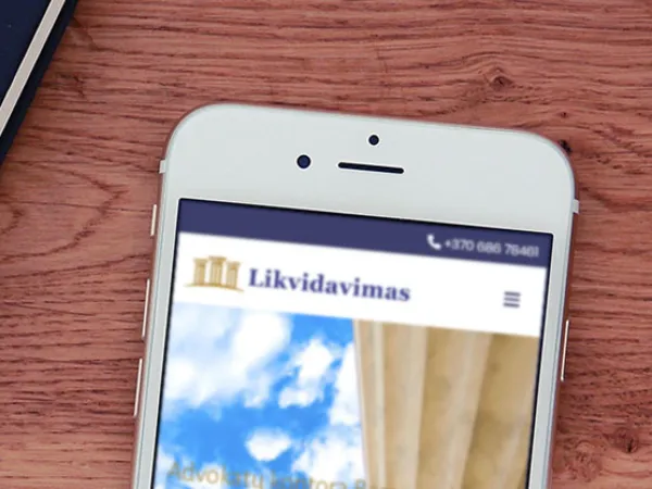 „Likvidavimas.lt“ svetainė – mobilioji versija