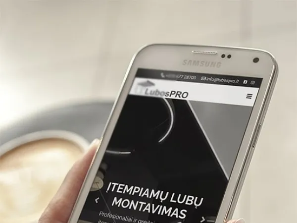 „LubosPRO“ svetainė – mobilioji versija