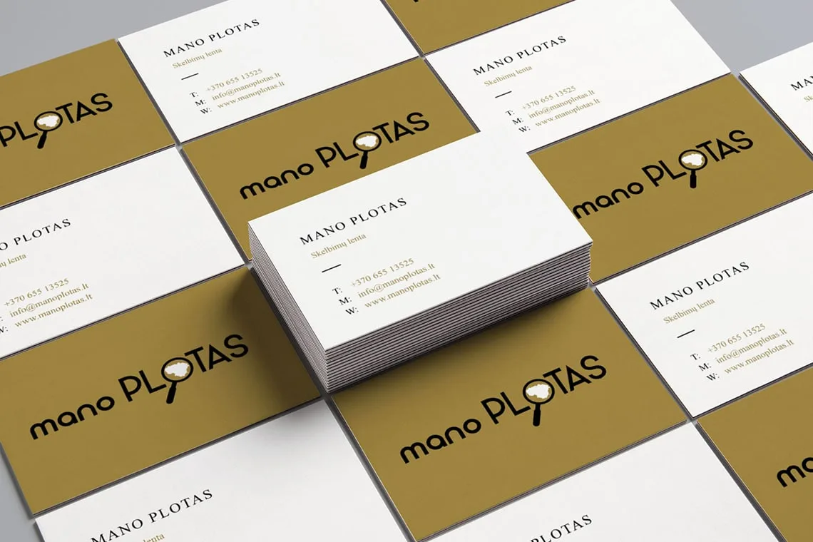 “ManoPlotas.lt” logo – presentation