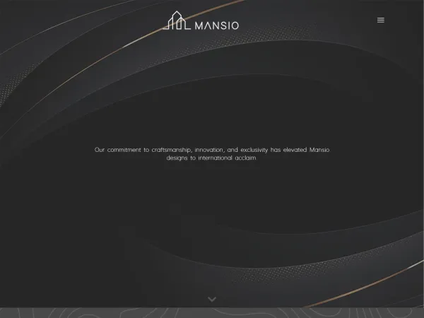 „Mansio“ svetainė – visas pagrindinis puslapis